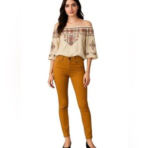 PART TWO Mustard Straight Leg High Waist Casual Denim Jean 28